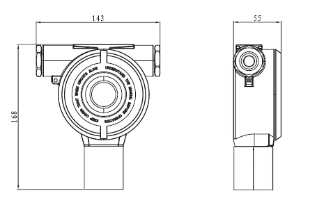 C630/E氣體檢測(cè)儀外形尺寸